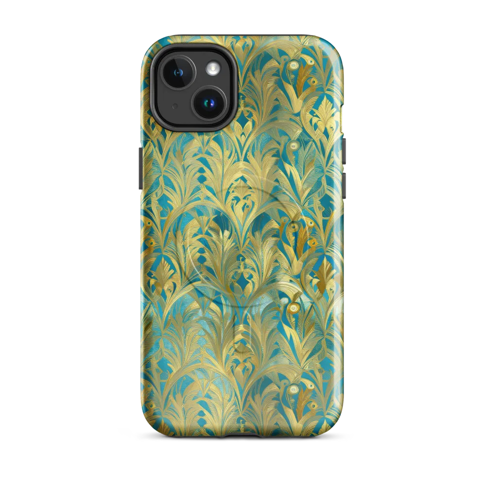 Turquoise Plumage on MagSafe Tough Case for iPhone® — Front