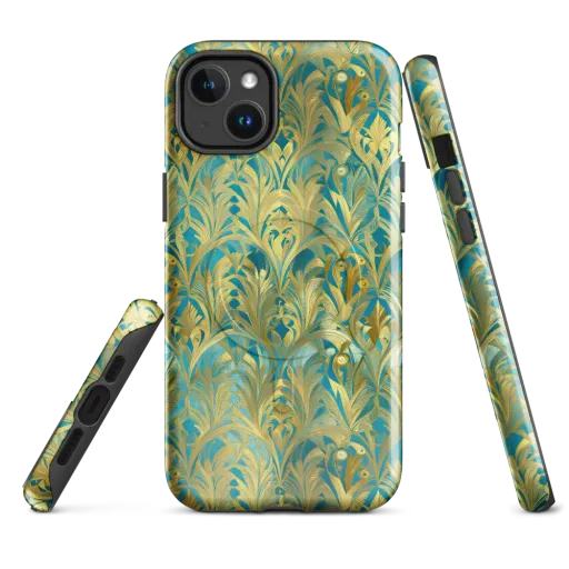 Turquoise Plumage on a MagSafe Tough Case for iPhone®