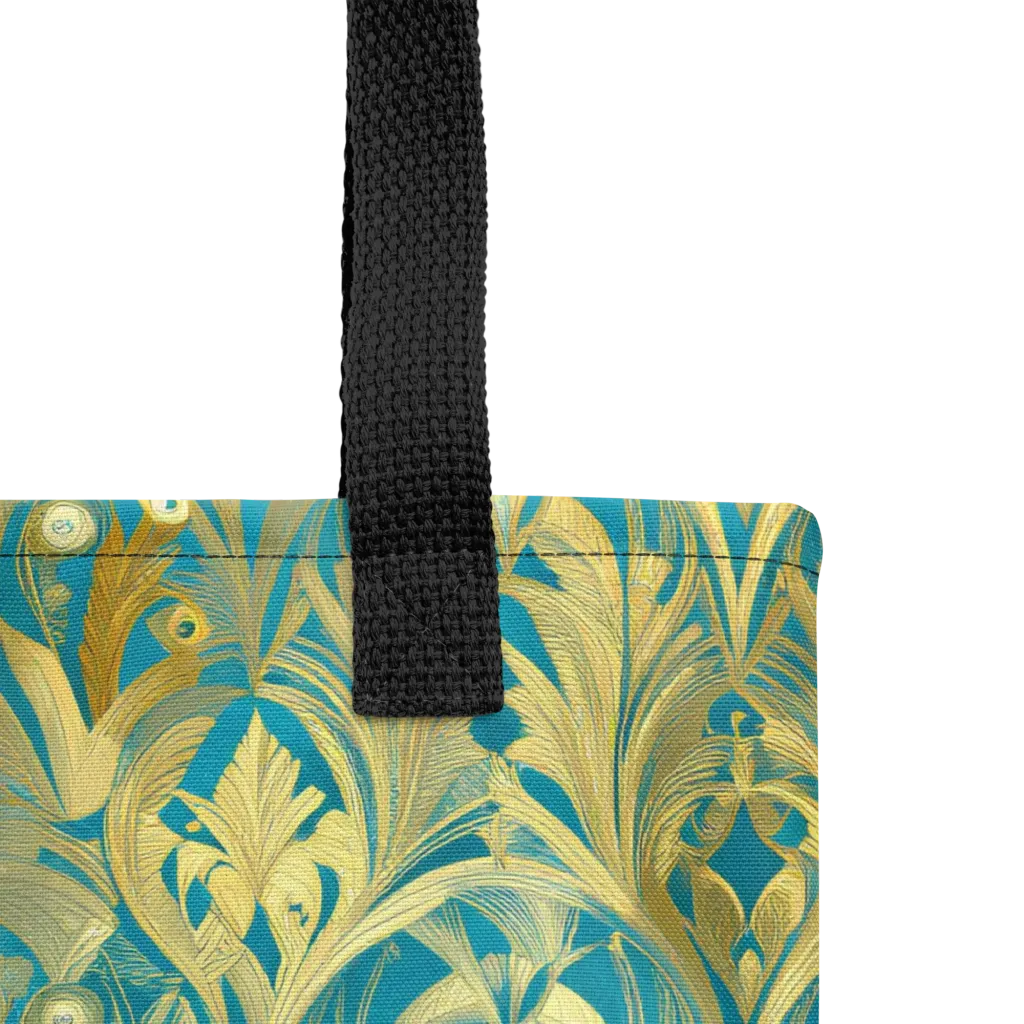 Turquoise Plumage on Tote Bag — Product details