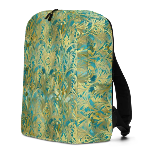 Turquoise Plumage on a Minimalist Backpack