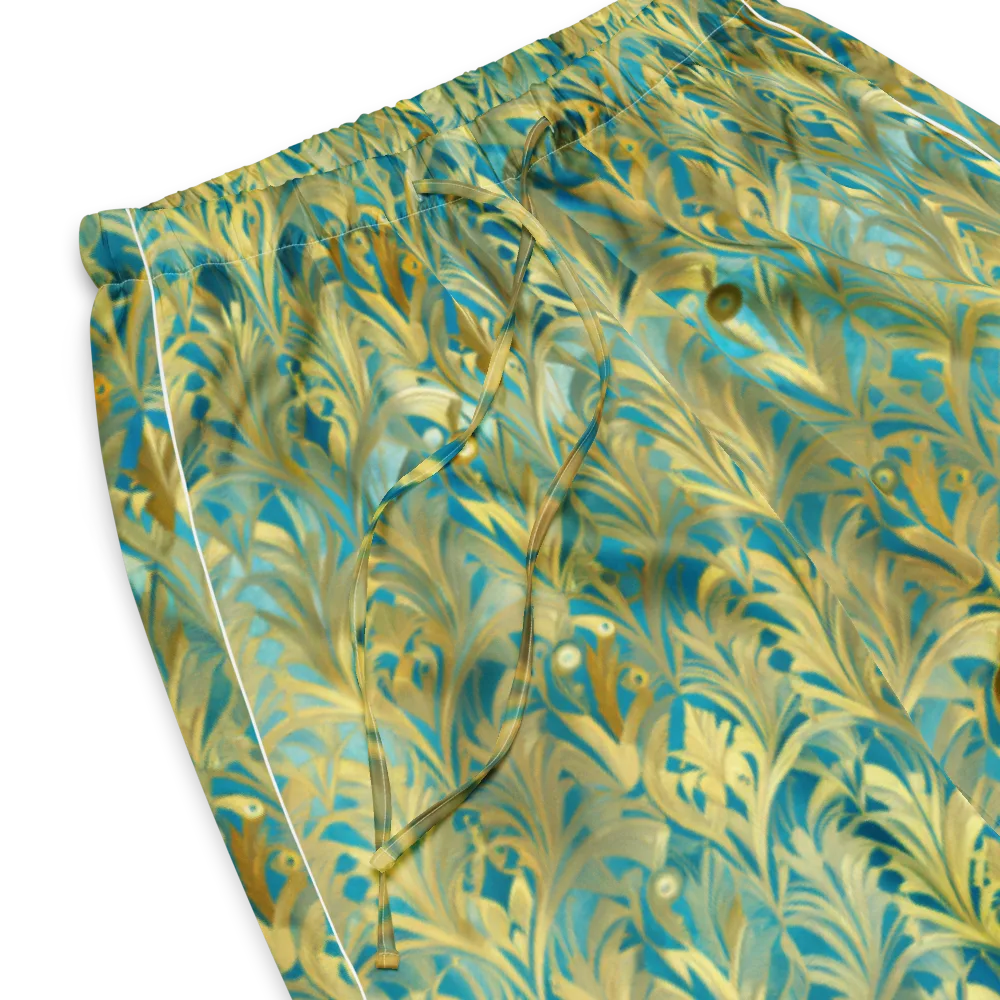 Turquoise Plumage on Women's Pajama Pants — Product details