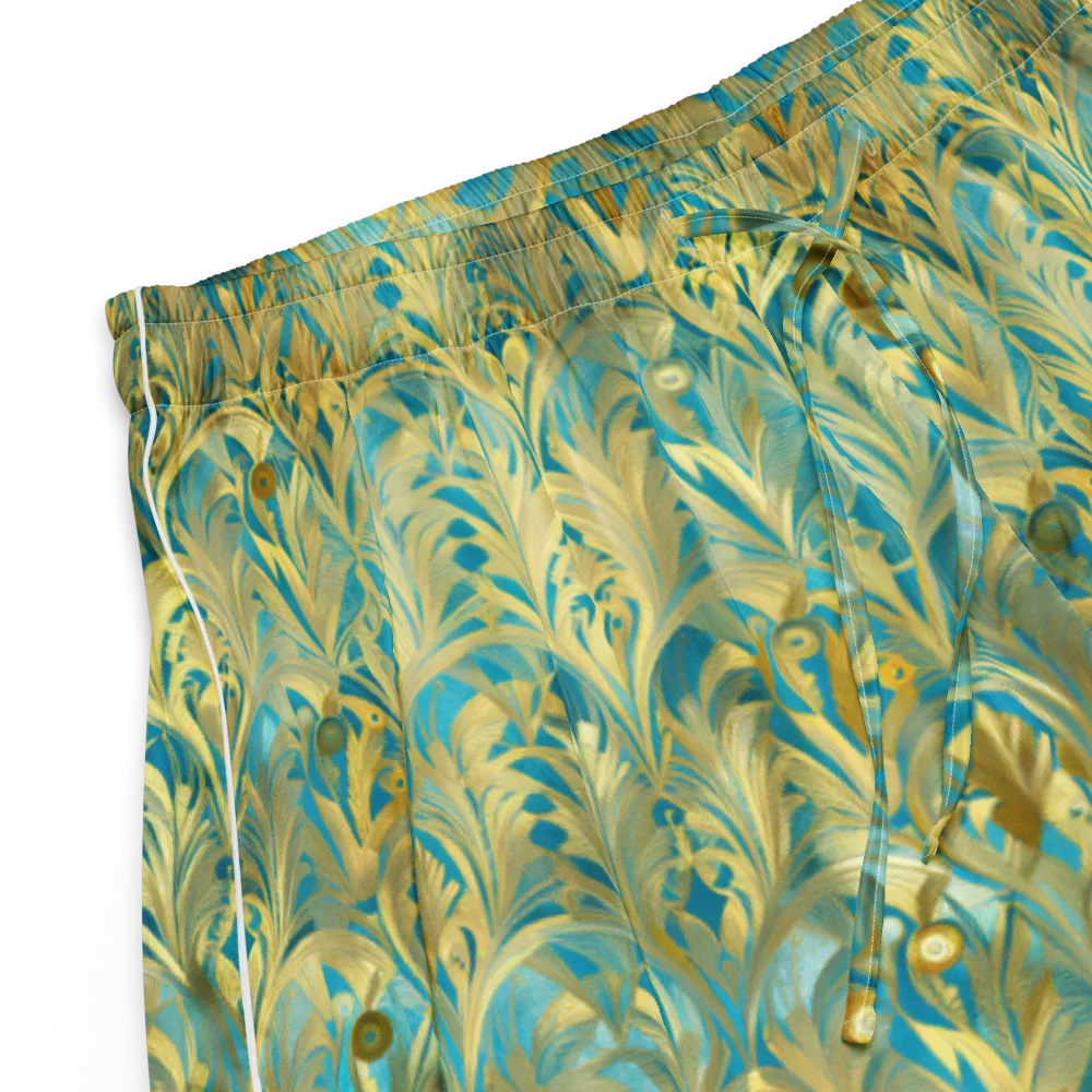 Turquoise Plumage on Women's Pajama Shorts — Product details