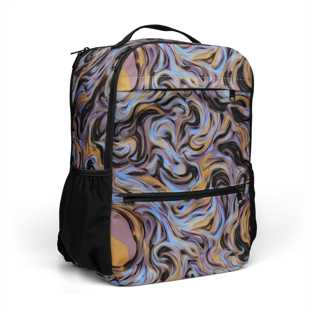 Sapphire Smoke on Utility Backpack — Right Front