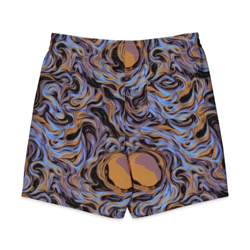 Sapphire Smoke on Men's Board Shorts — Back