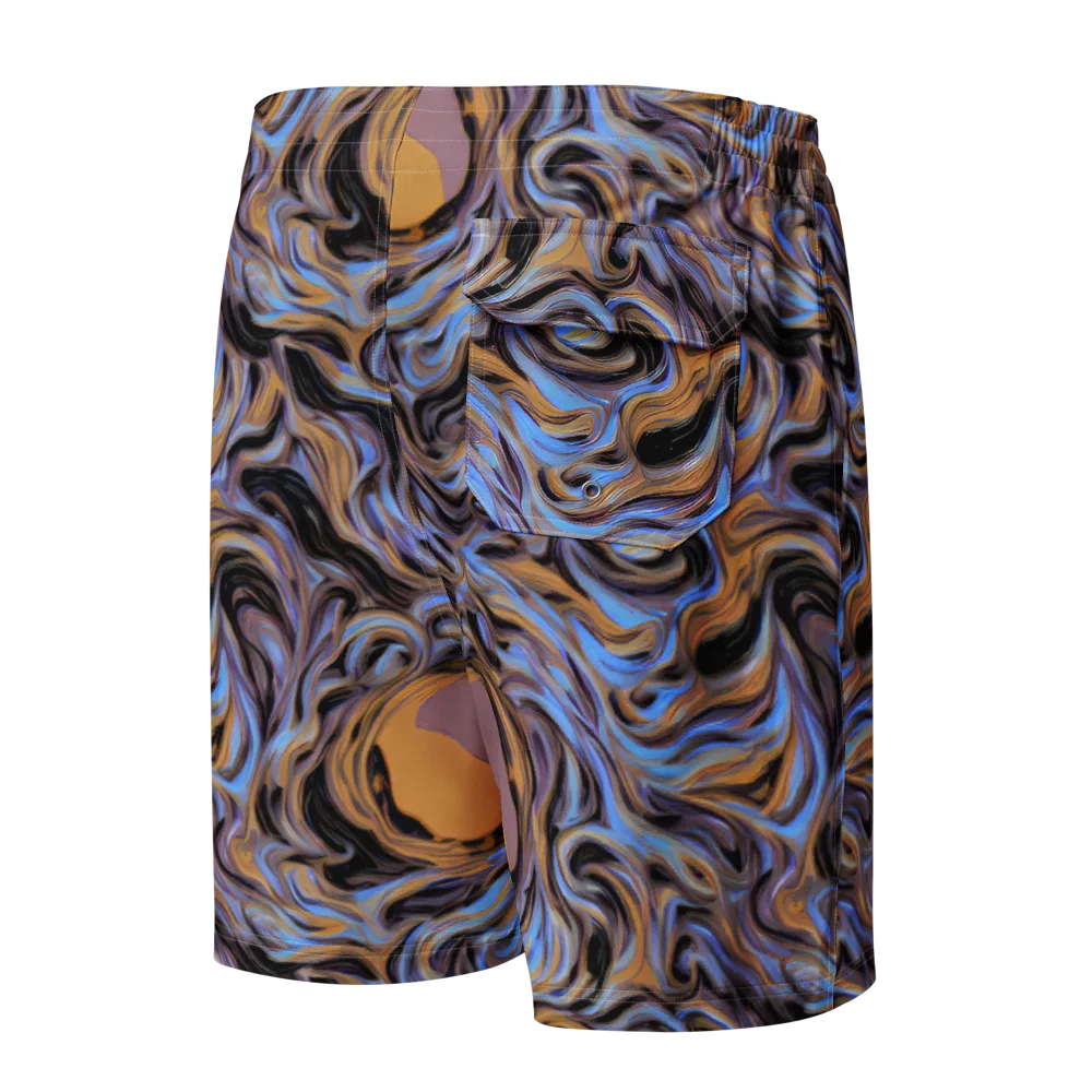 Sapphire Smoke on Men's Board Shorts — Back