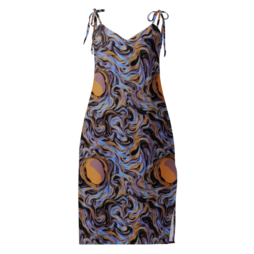 Sapphire Smoke on Slip Dress — Front