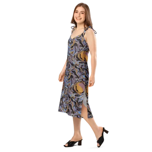 Sapphire Smoke on a Slip Dress