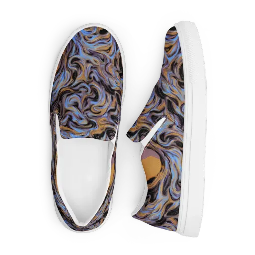 Sapphire Smoke on a Men's Slip-On Canvas Shoes