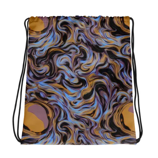 Sapphire Smoke on a Drawstring Bag