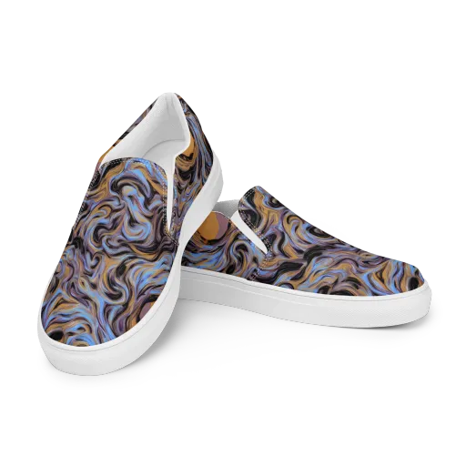 Sapphire Smoke on a Women's Slip-On Canvas Shoes