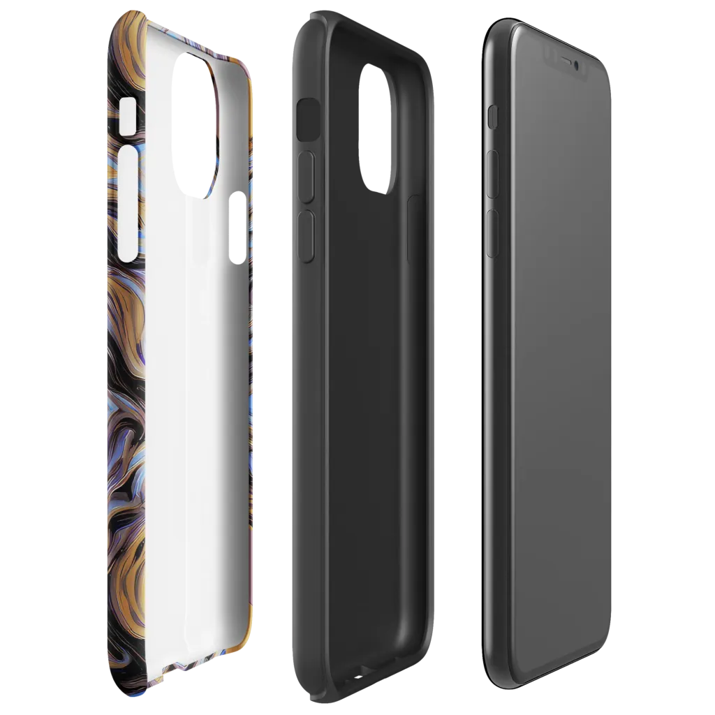 Sapphire Smoke on Tough Case for iPhone® — Right