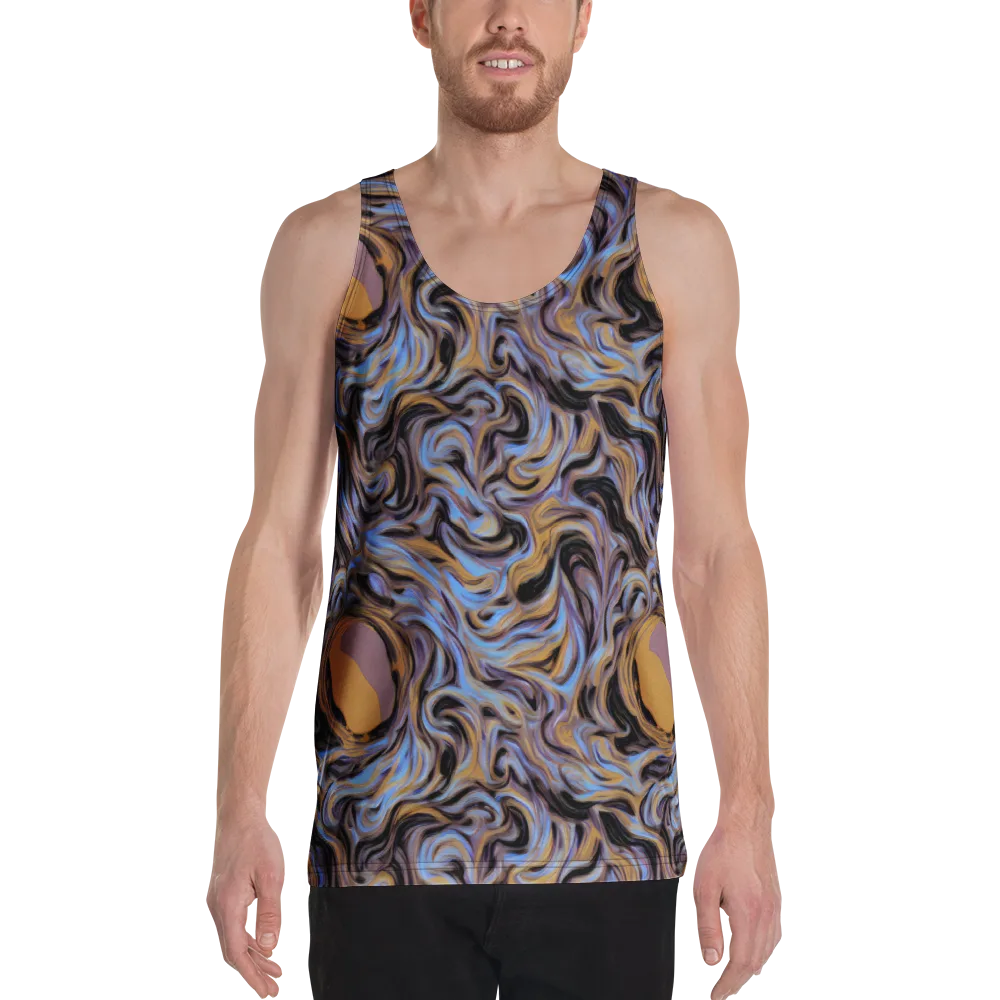 Sapphire Smoke on Men's Tank Top — Front