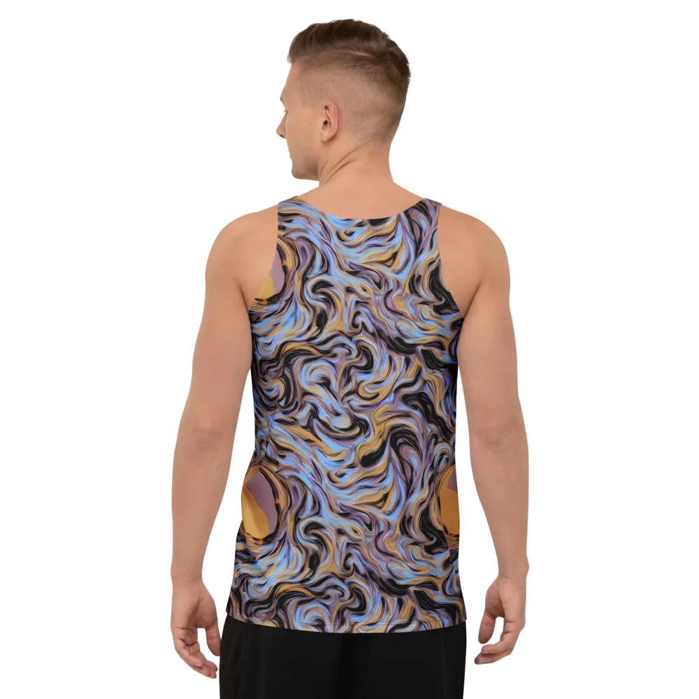 Sapphire Smoke on Men's Tank Top — Back