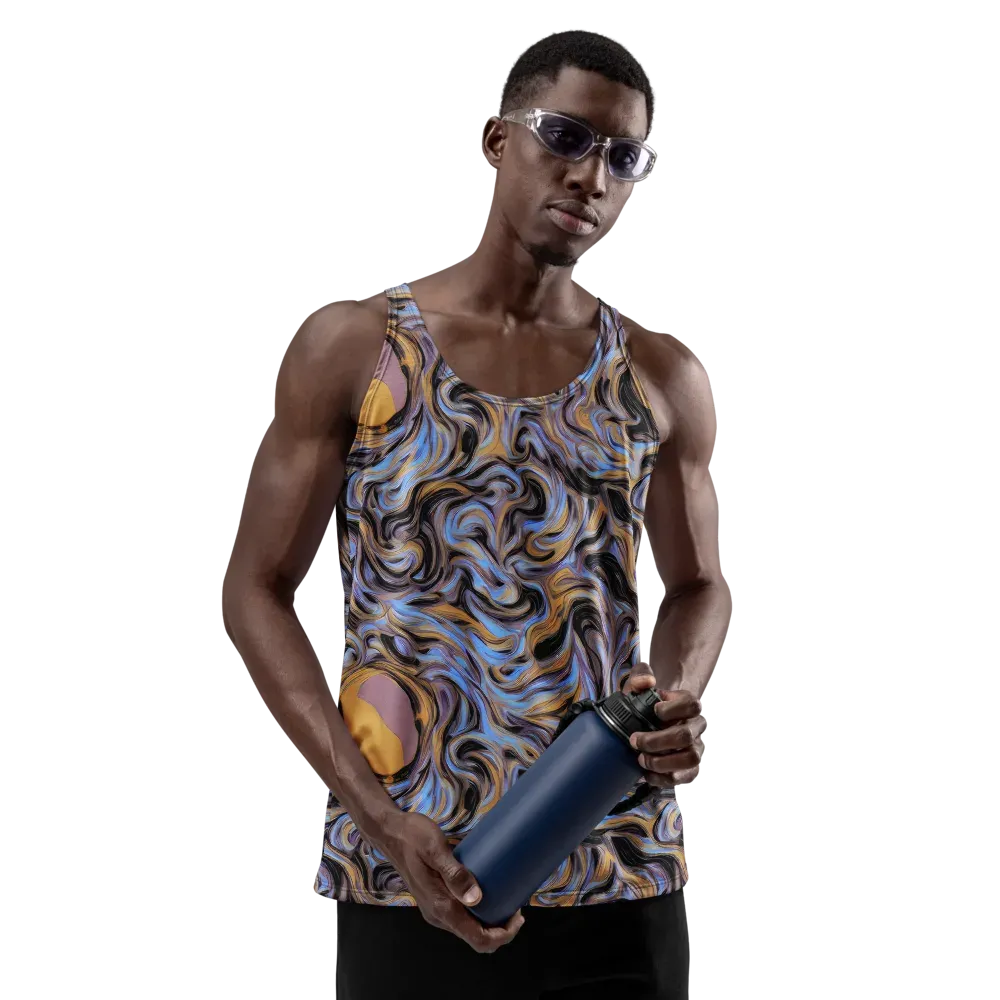 Sapphire Smoke on Men's Tank Top — Front
