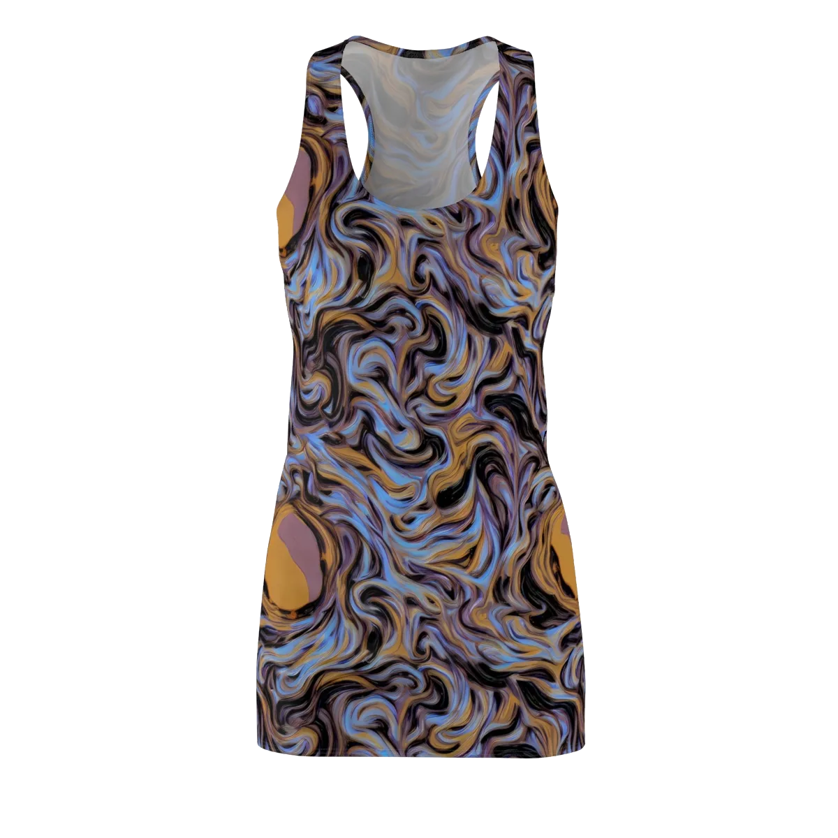 Sapphire Smoke on Racerback Dress — Front