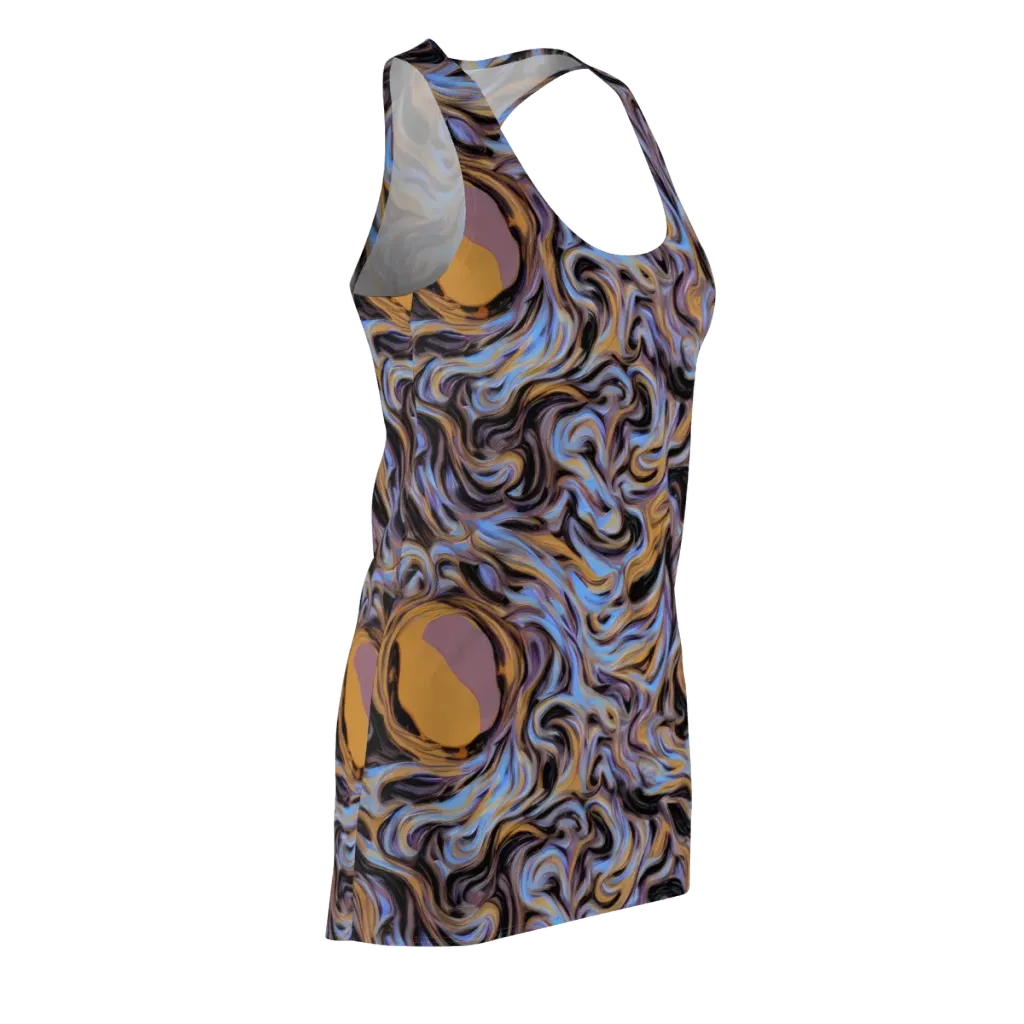 Sapphire Smoke on Racerback Dress — Front Side
