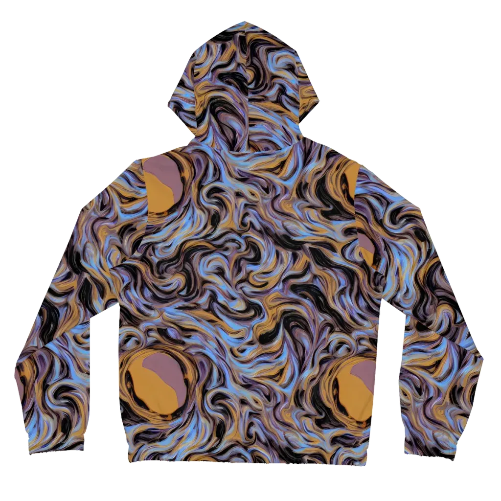 Sapphire Smoke on Women's Full-Zip Hoodie — Back