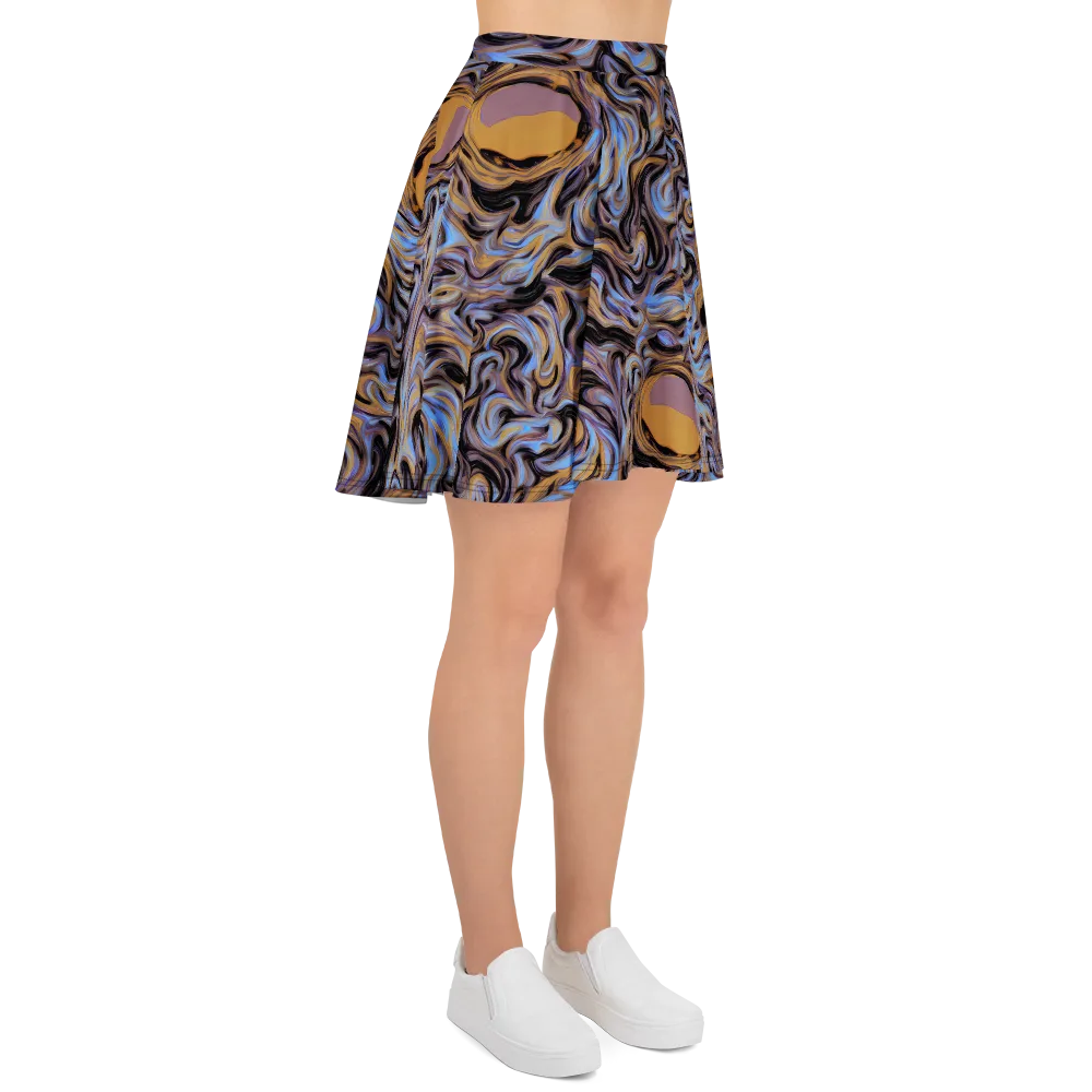 Sapphire Smoke on Skater Skirt — Right
