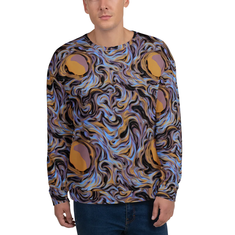 Sapphire Smoke on Sweatshirt — Front