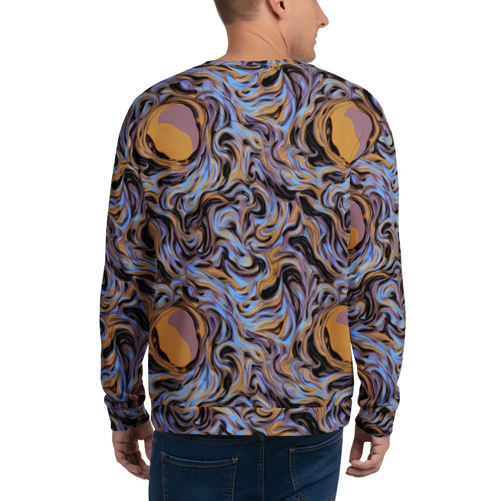 Sapphire Smoke on Sweatshirt — Back