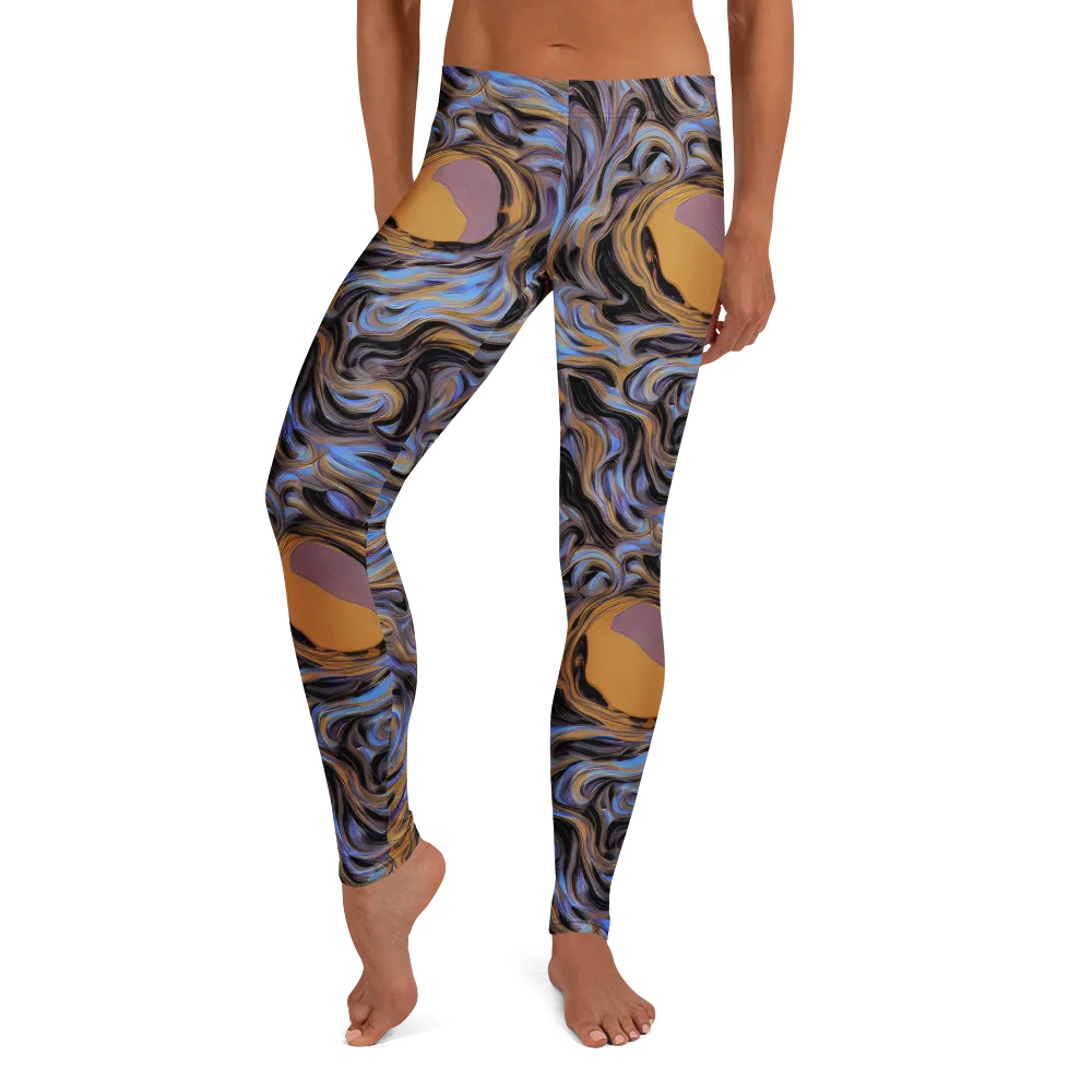Sapphire Smoke on Leggings — Front