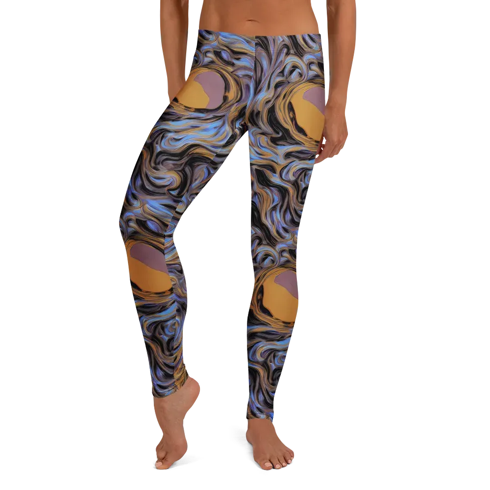 Sapphire Smoke on Leggings — Front
