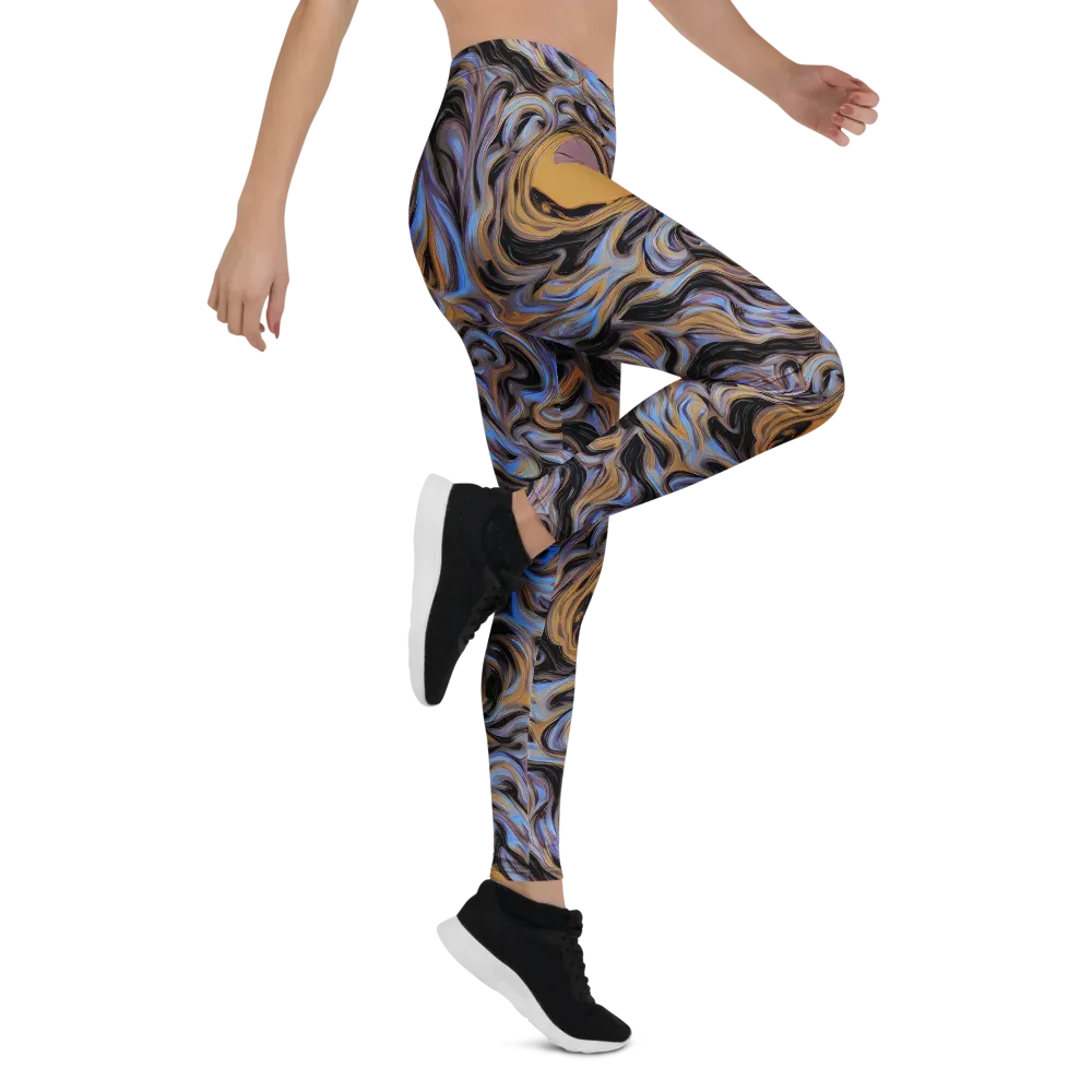 Sapphire Smoke on Leggings — Right