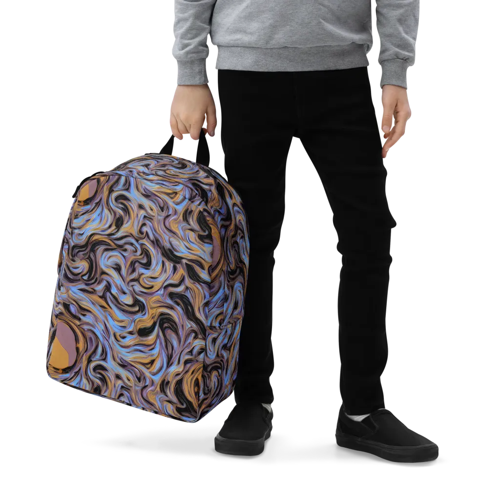 Sapphire Smoke on Minimalist Backpack — Zoomed-in