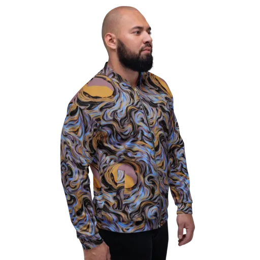 Sapphire Smoke on a Bomber Jacket