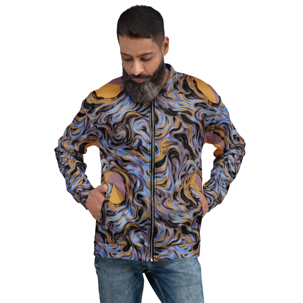 Sapphire Smoke on Bomber Jacket — Front