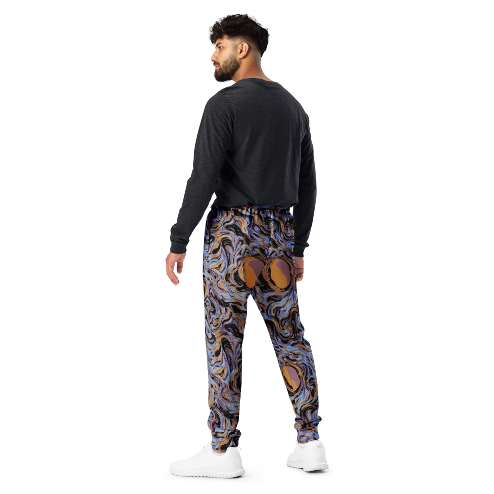 Sapphire Smoke on Men's Joggers — Back