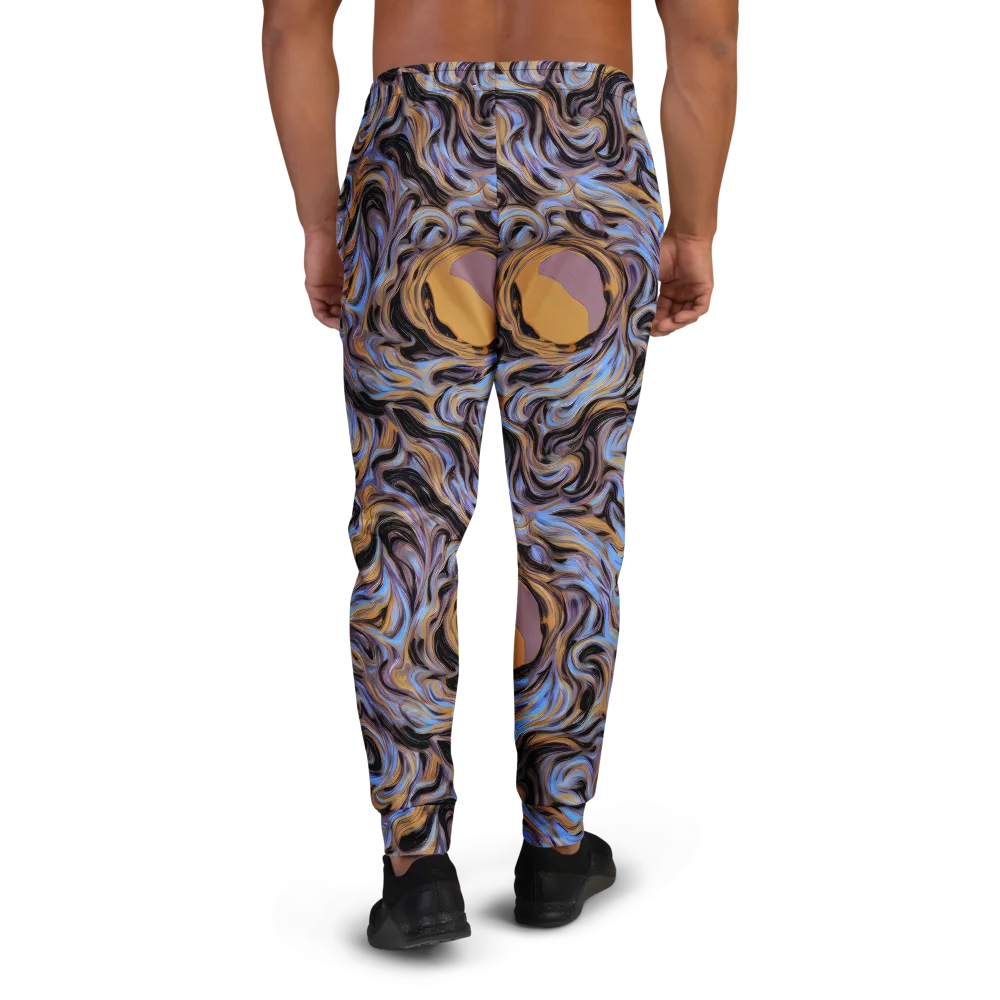 Sapphire Smoke on Men's Joggers — Back