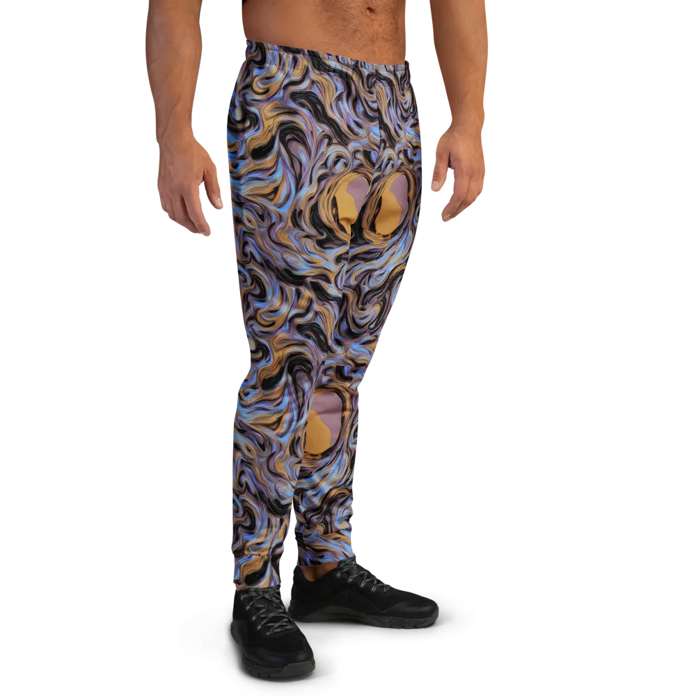 Sapphire Smoke on Men's Joggers — Right