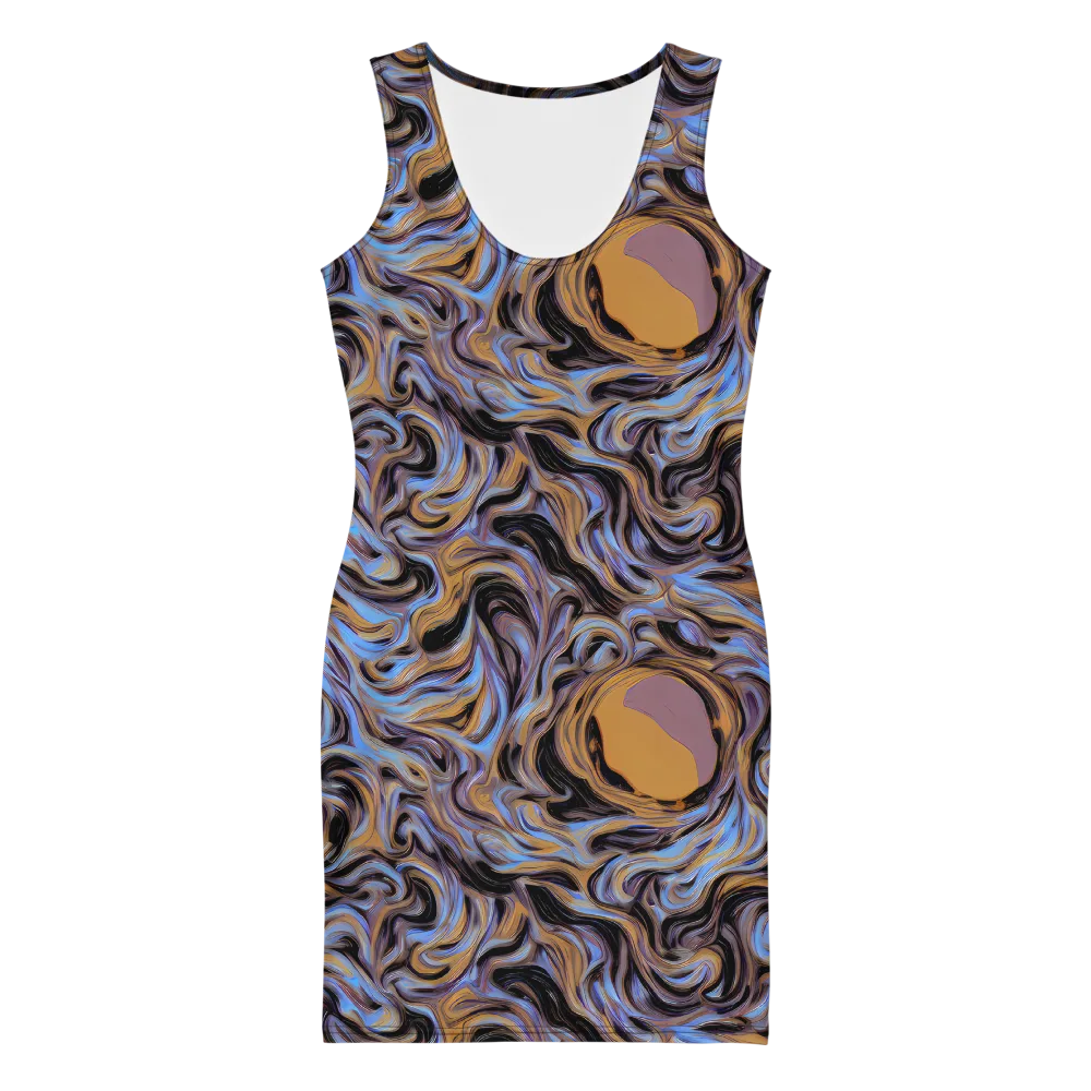 Sapphire Smoke on Bodycon Dress — Front