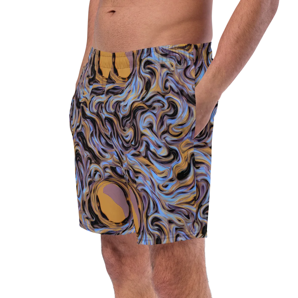 Sapphire Smoke on Swim Trunks — Left Front