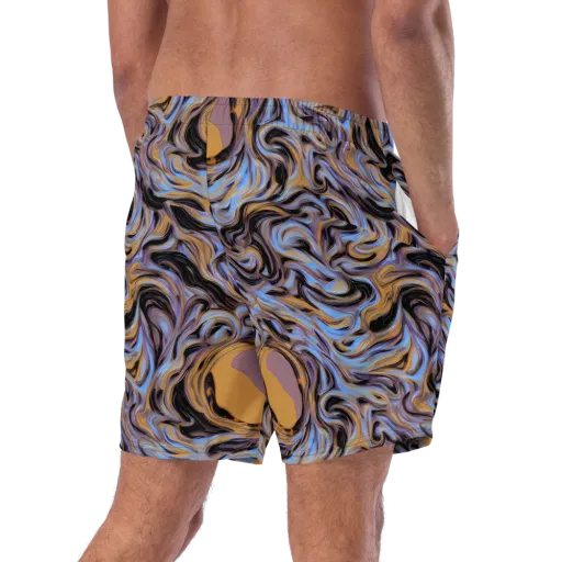 Sapphire Smoke on a Swim Trunks