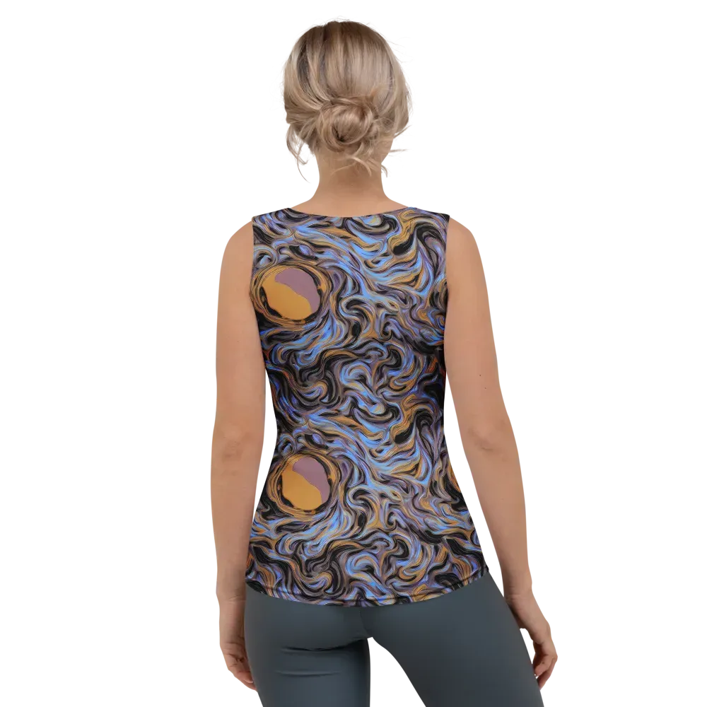 Sapphire Smoke on Women's Tank Top — Back