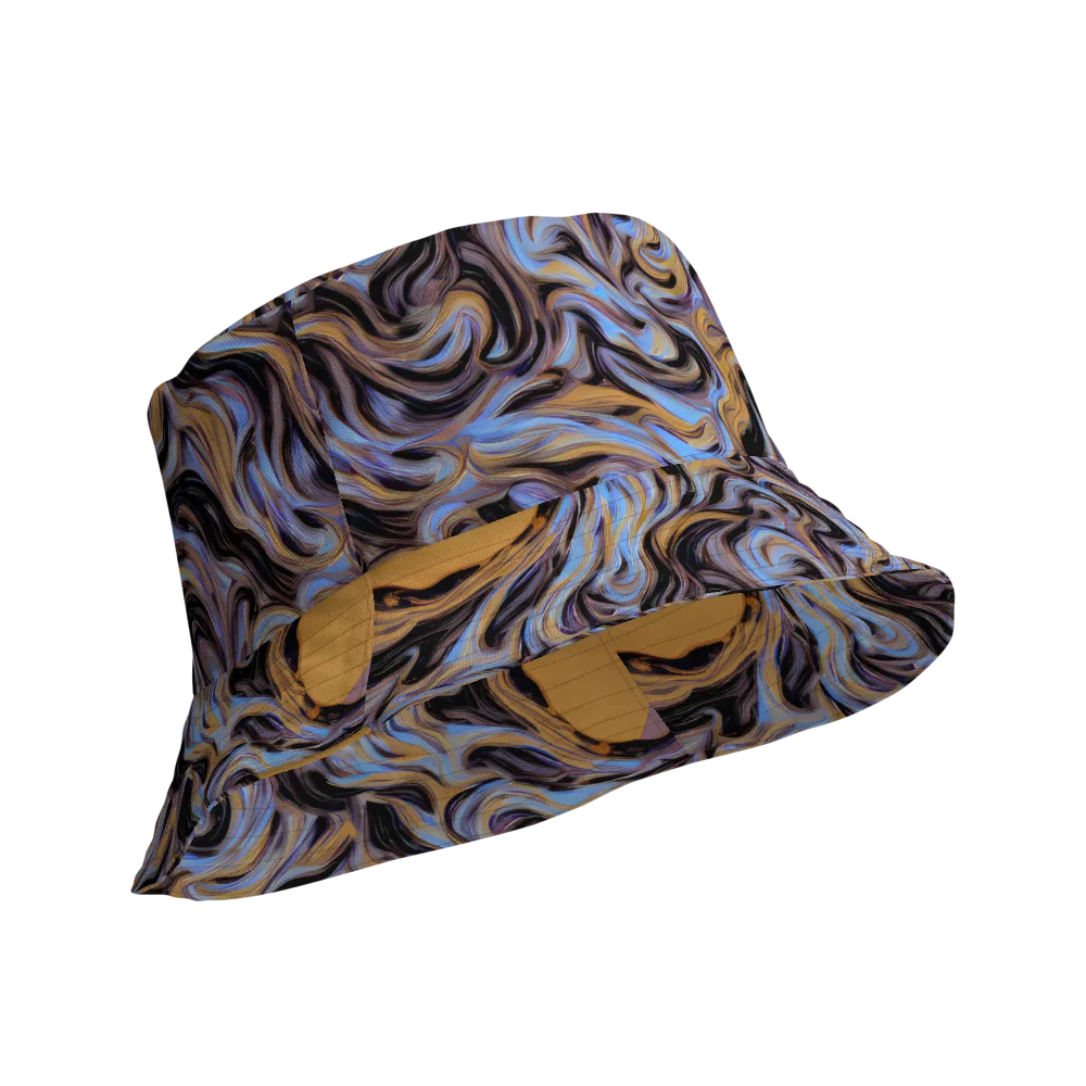 Sapphire Smoke on Reversible Bucket Hat — Product details Outside