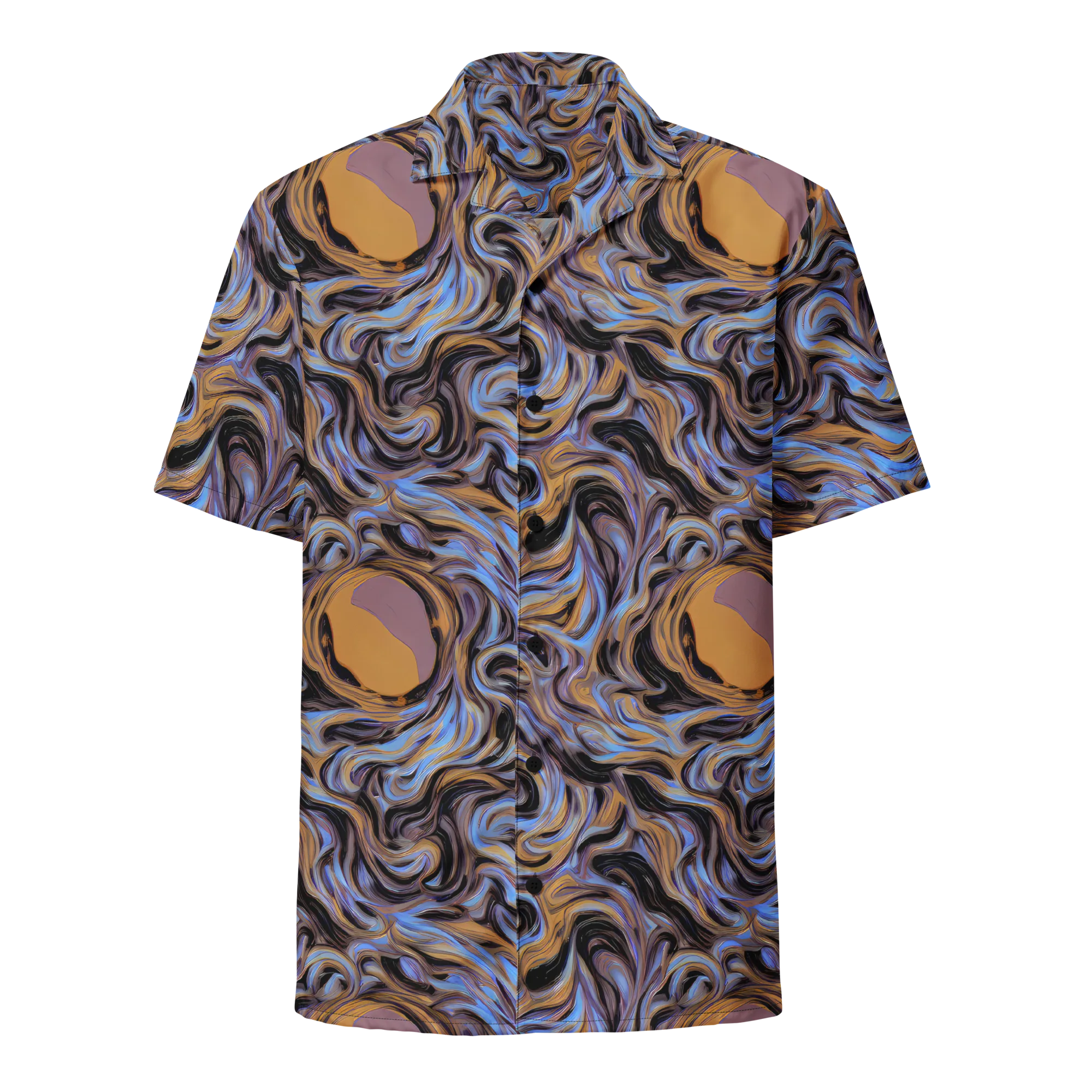 Sapphire Smoke on Button Shirt — Front