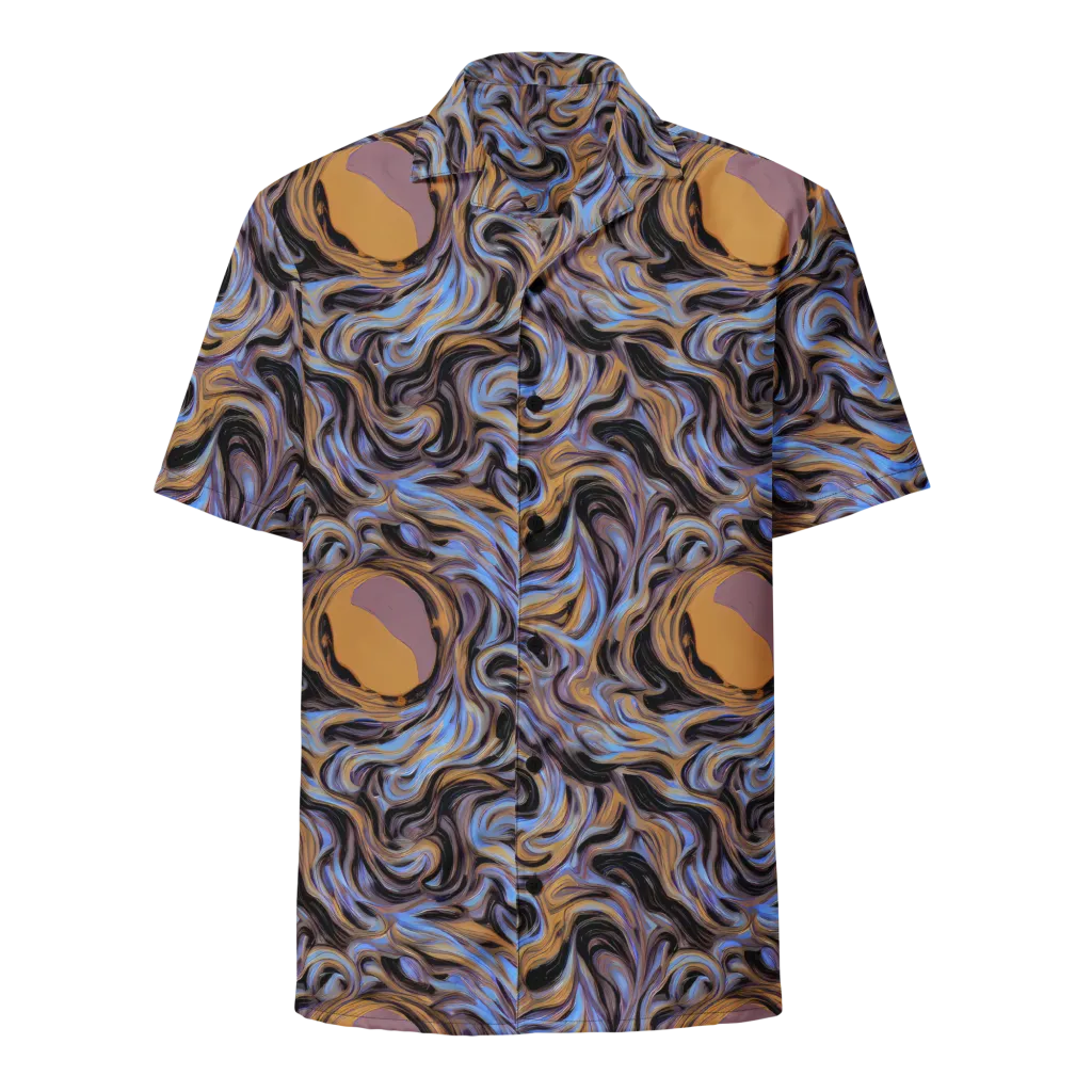 Sapphire Smoke on Button Shirt — Front