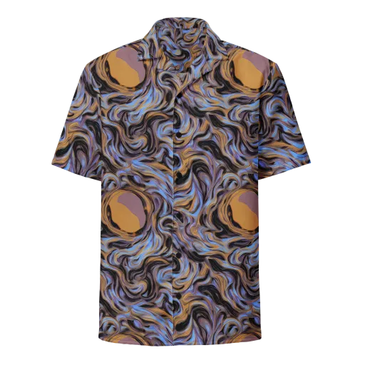Sapphire Smoke on a Button Shirt