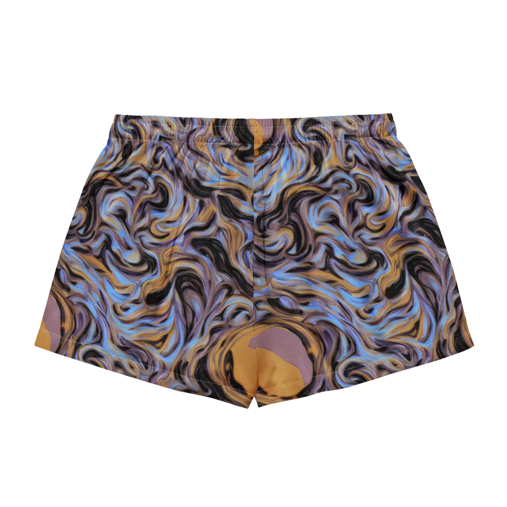 Sapphire Smoke on Women's Pajama Shorts — Back