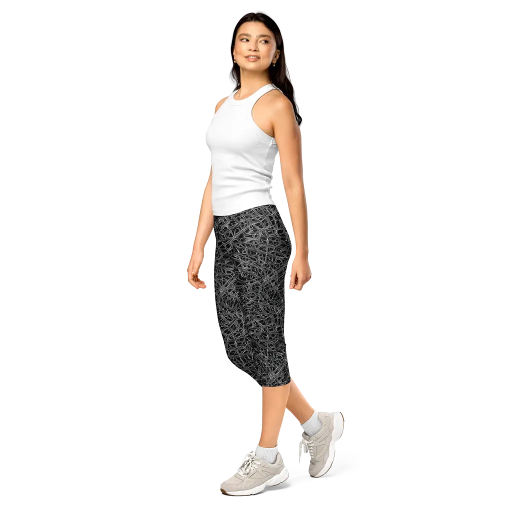 Whitewire on Capri Leggings — Left Front