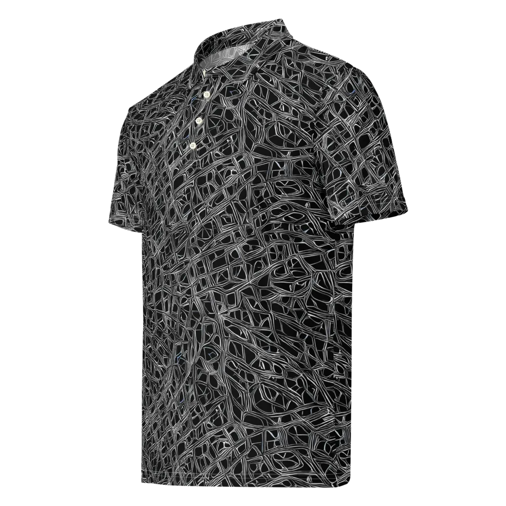 Whitewire on Men's Slim Fit Polo Shirt — Left Front