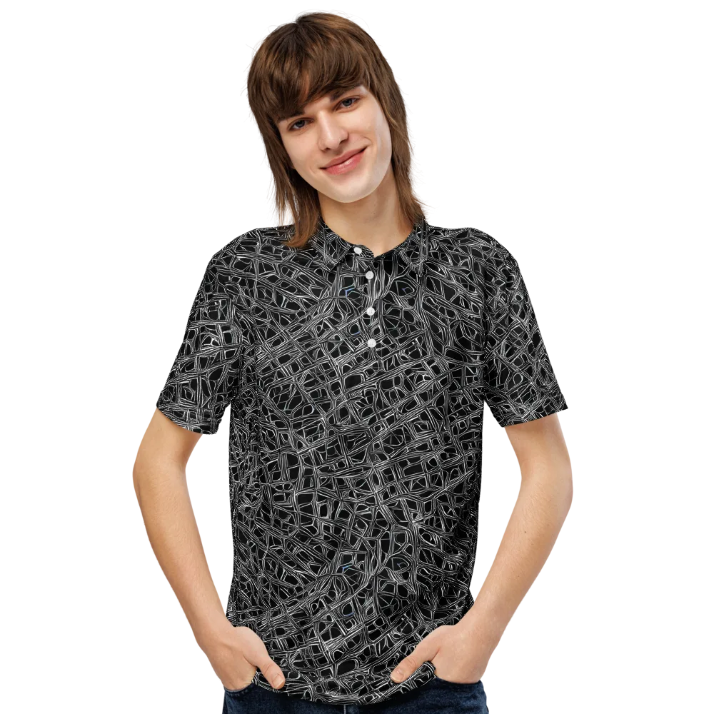 Whitewire on Men's Slim Fit Polo Shirt — Front