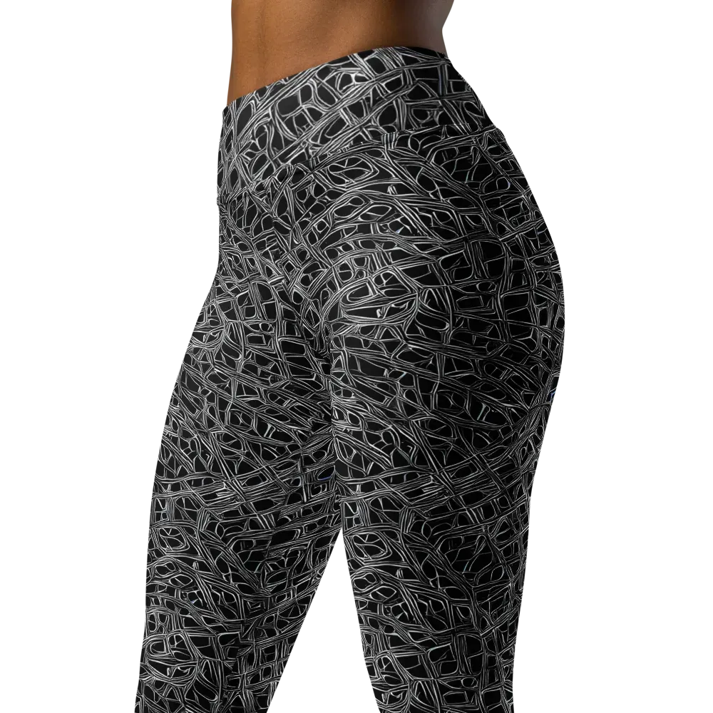 Whitewire on Yoga Leggings — Left Front