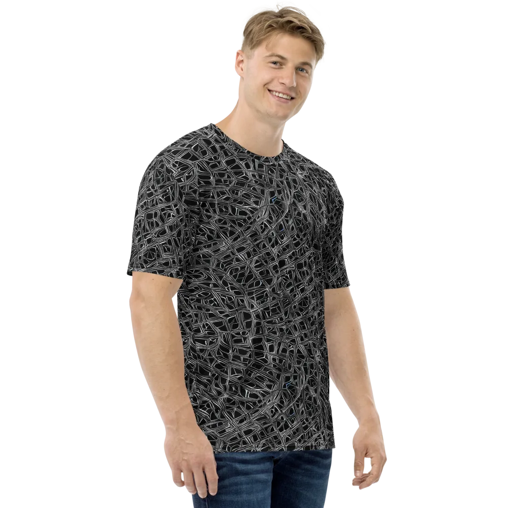 Whitewire on Men's Crew Neck T-Shirt — Right