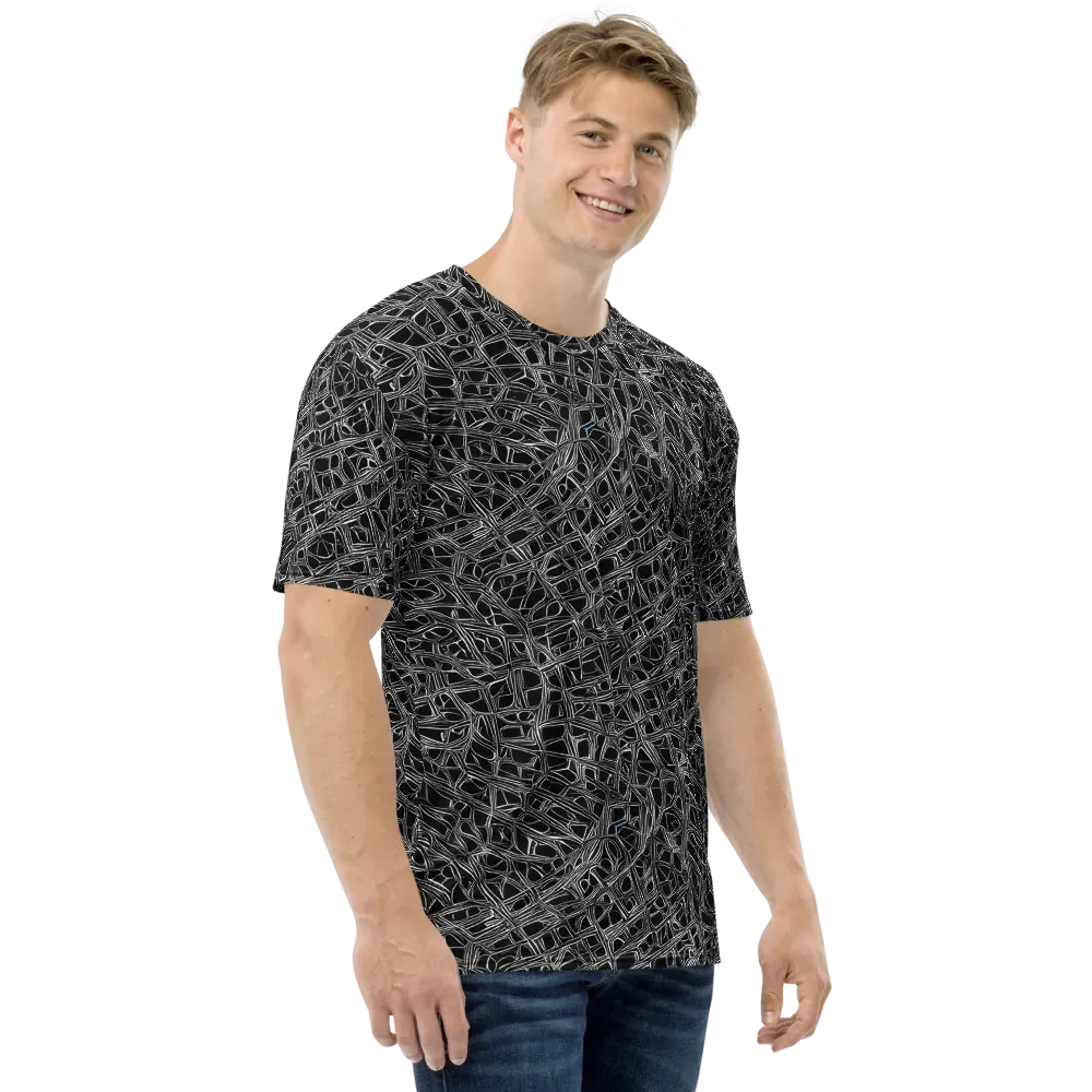 Whitewire on Men's Crew Neck T-Shirt — Right