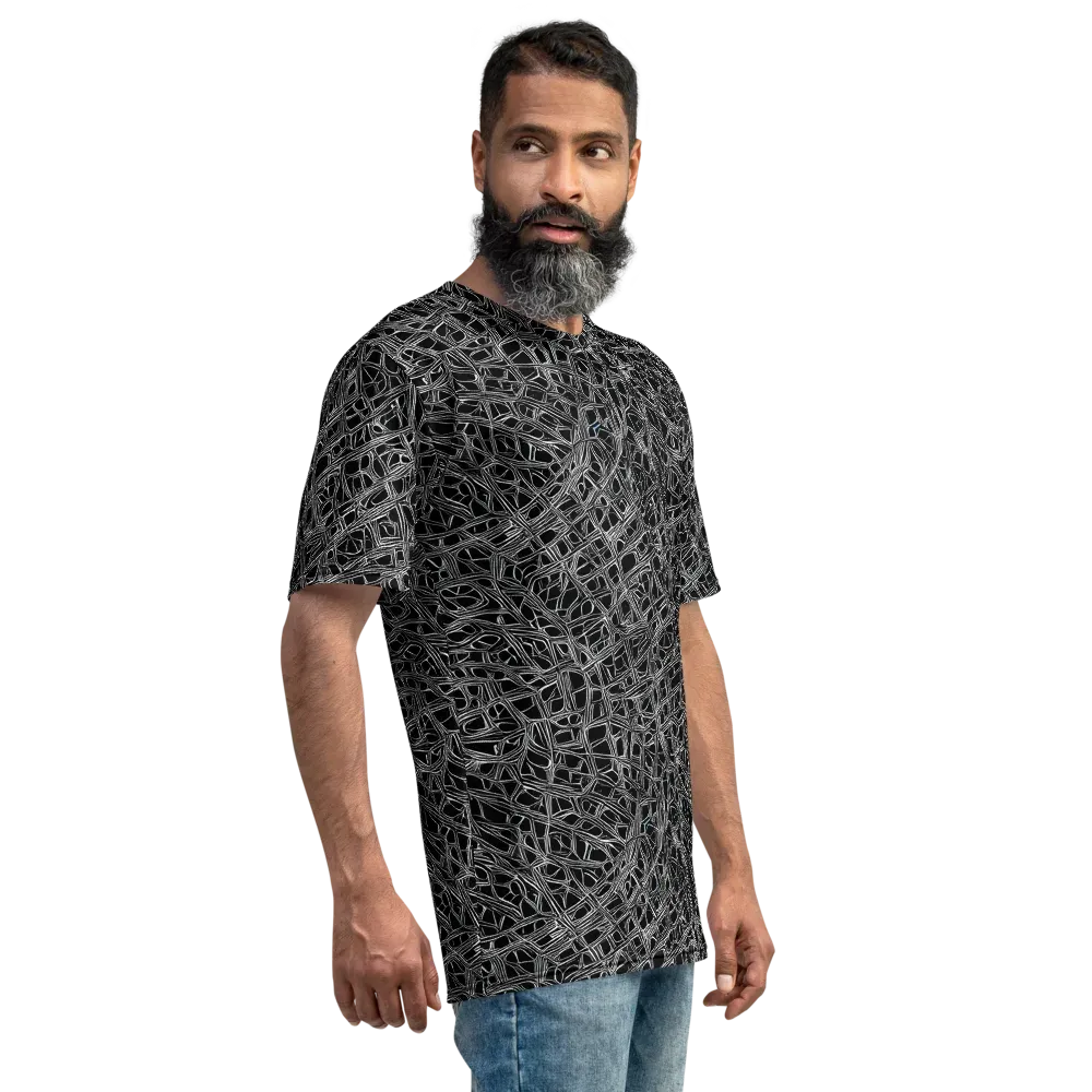 Whitewire on Men's Crew Neck T-Shirt — Right