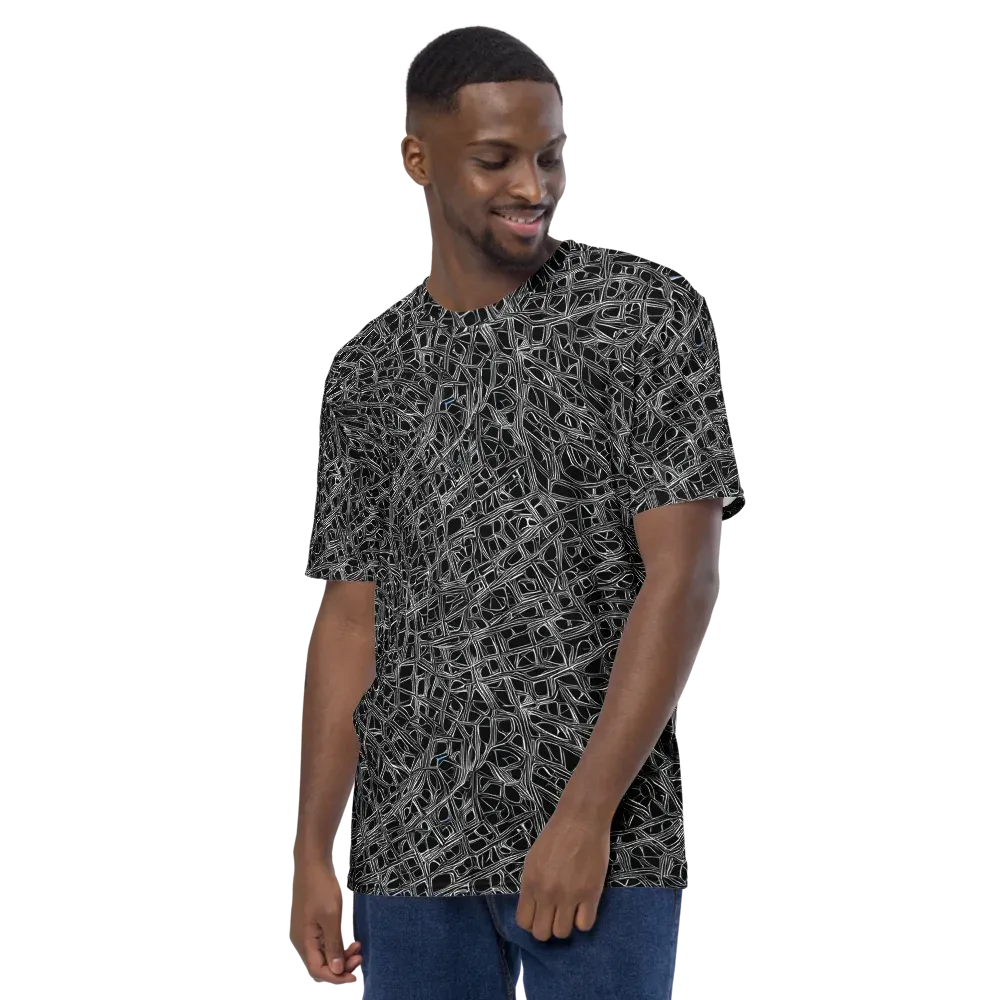 Whitewire on Men's Crew Neck T-Shirt — Left